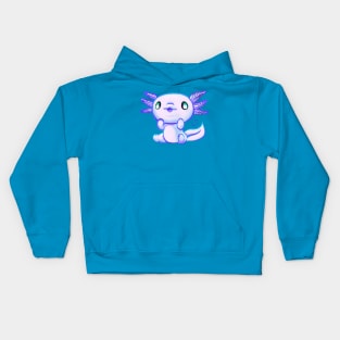 Cutie Axolotl Snow Kids Hoodie